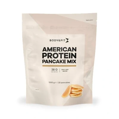 Afbeelding van Body &amp; Fit American Protein Pancake Eiwitpannenkoeken / Pannenkoekenmix 1000 gram