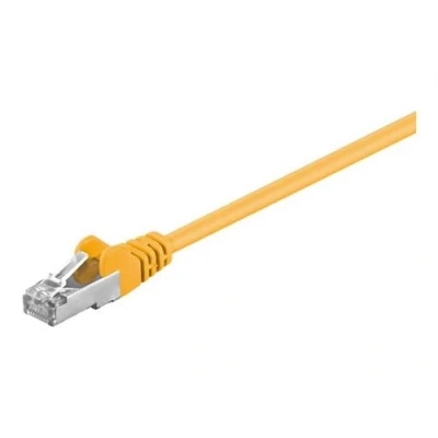 Image de goobay câble de réseau 25 cm jaune