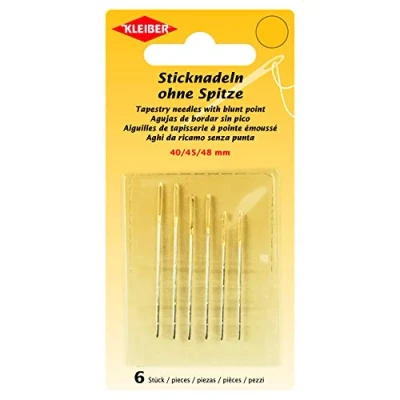 Afbeelding van 69915 Borduurnaalden zonder punt (40, 45, 48 mm), 6 st.