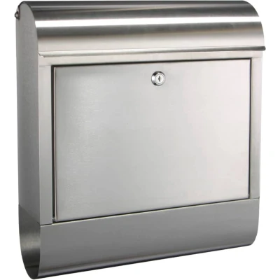 Afbeelding van HI Brievenbus 38x12x42,5 cm roestvrij staal