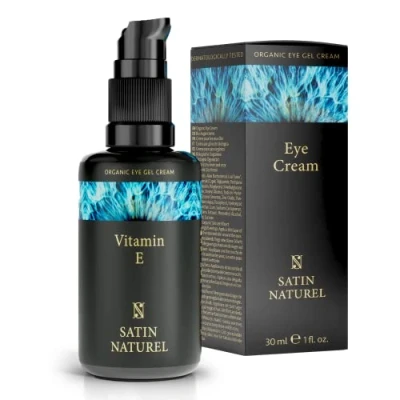 Afbeelding van Satin Naturel Bio Oogcreme vrouwen Gezichtsverzorging met Aloë Vera Gel, Hyaluronzuur en Vitamine E, Anti Rimpel crème voor vrouwen, Vegan tegen Donkere Kringen, Eye Cream onmiddelijk effect, 30 ml