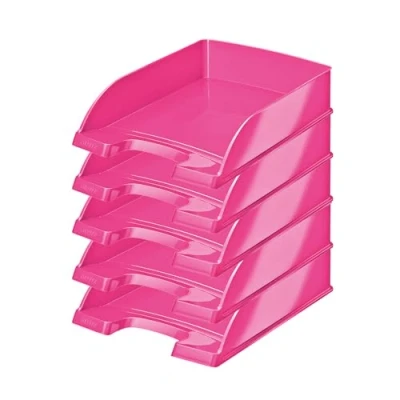 Afbeelding van Brievenbak Leitz WOW Plus A4 roze