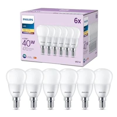 Afbeelding van Philips Lighting Classic LED lamp, E27, 40 W, warmwit, niet dimbaar, 6 stuks