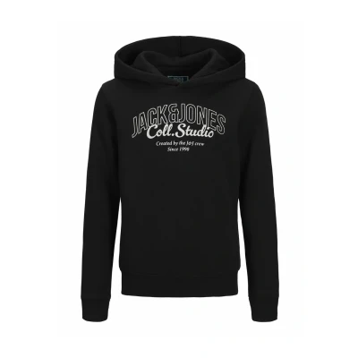 Afbeelding van Jack&amp;Jones kids jongens trui MAKOTO Black Big Print Regular Fit