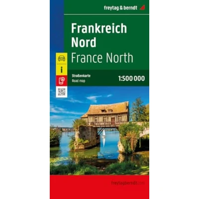 Afbeelding van Frankreich Nord, Straßenkarte 1:500.000, freytag &amp; berndt: AK 0405