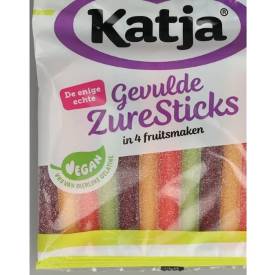 Afbeelding van 20x Katja Gevulde Zure Stick mix 125 gr