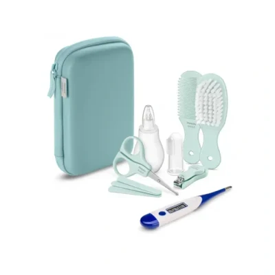Afbeelding van Philips Avent Baby Verzorging Set met Biopax Thermometer Mint