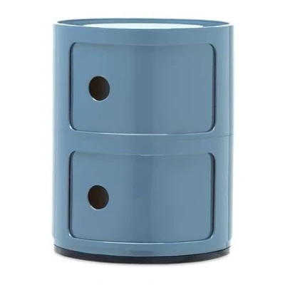 Afbeelding van Kartell Componibili Kast 2 Modules Azuurblauw