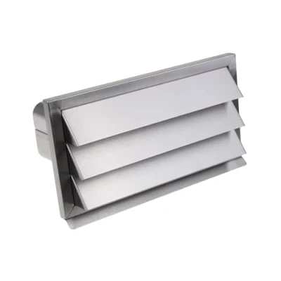 Afbeelding van Rooster met terugslagklep voor luchtafvoerbuizen aansluitmaat 215mm x 84mm