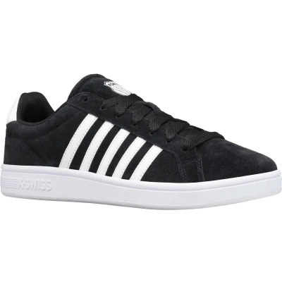 Afbeelding van K SWISS Court Tiebreak Sneakers laag, Heren, Maat: 42.5, Black/white Veloursleer