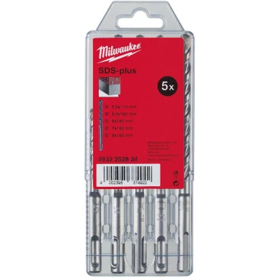 Image de MILWAUKEE 4932352834 SDS Plus 160 mm jeu de forets à percussion 5 pièces