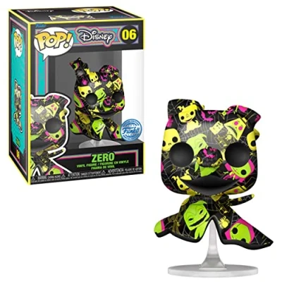 Image de Figurine Funko Pop Artist Series Disney The Nightmare Before Christmas Black Light Zero Exclusivité