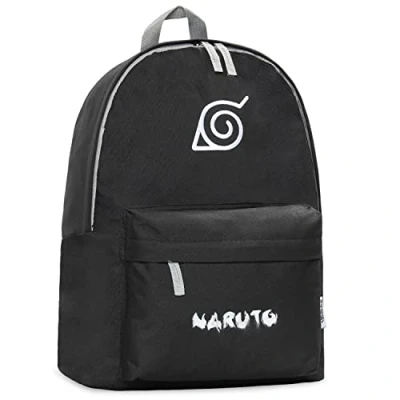 Afbeelding van Naruto Rugzak schooltas basisschool jongens anime accessoires manga, Zwart/Wit, informeel