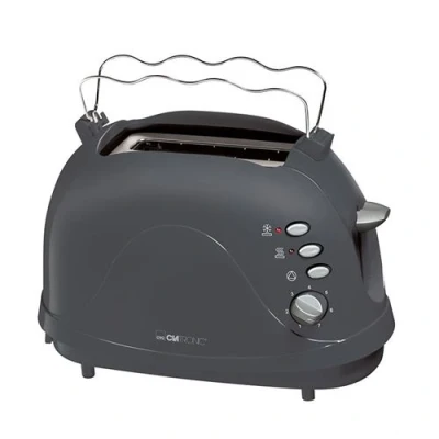 Image de Clatronic TA3565 grille pain avec spéciale viennoisieries gris