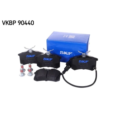 Afbeelding van SKF VKBP 90440 E Remblokkenset Incl. slijtage waarschuwingscontact VOLKSWAGEN: Golf 6, Polo IV Hatchback, 5, SKODA: Fabia 2, Octavia II Hatchback