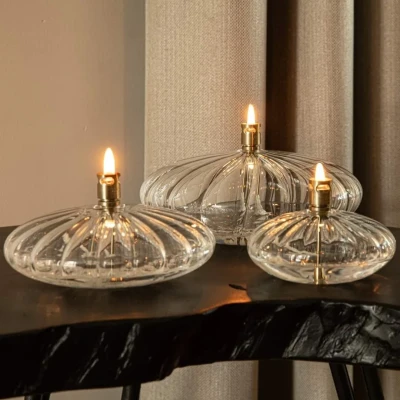 Afbeelding van Peri Living Olielamp Disc Elegant plat Reliëf Design Medium M