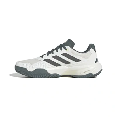 Afbeelding van adidas CourtJam Control 3 Clay tennisschoenen voor heren, Off Wit/Core Zwart/Aurora Ivy