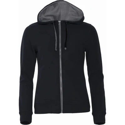 Afbeelding van Clique Classic Hoody Full Zip Women 021045 Zwart