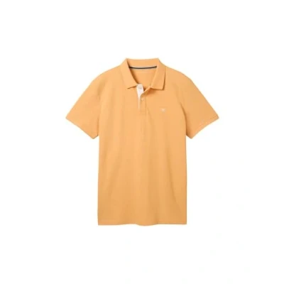 Image de TOM TAILOR Polo piqué basique pour homme, 36366 Pepper Orange White Melange, M