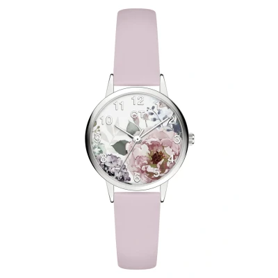 Afbeelding van Cool Time meisjes kinderen horloge, roze zilver, riem