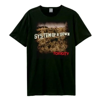 Afbeelding van Amplified Toxicity Systems Of A Down uniseks T shirt voor volwassenen, zwart.