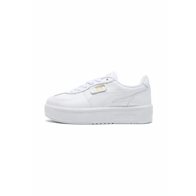 Afbeelding van Palermo Elevata leren sneakers voor Dames, Wit, Maat 42 PUMA