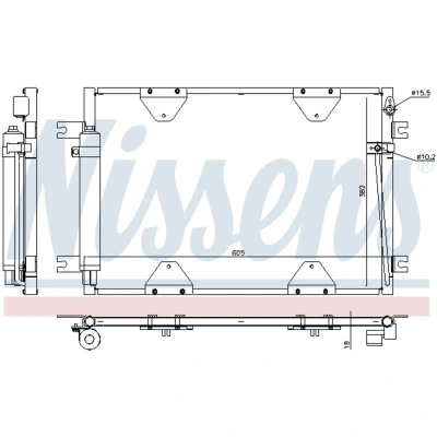 Afbeelding van Nissens Airco condensor 940505