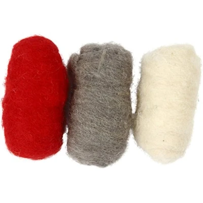 Afbeelding van Colortime Gekaarde Wol Rood/ Bruin 10 Gram 3 Stuks