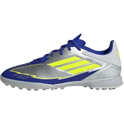 Afbeelding van adidas Performance F50 League Messi Turf Voetbalschoenen Unisex Zilver 42