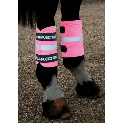 Afbeelding van Equi Flector Arm/Been band Reflecterend Roze One Size