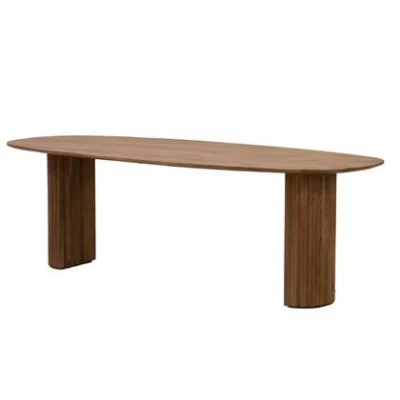 Afbeelding van Giga Meubel Eettafel 300cm Deens Ovaal Bruin Mangohout