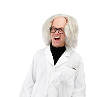 Afbeelding van Folat pruik Einstein Carnaval accessoires Pruiken