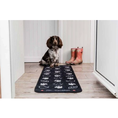 Afbeelding van Pet Rebellion Droogloopmat Dog Runner Country Walk Zwart