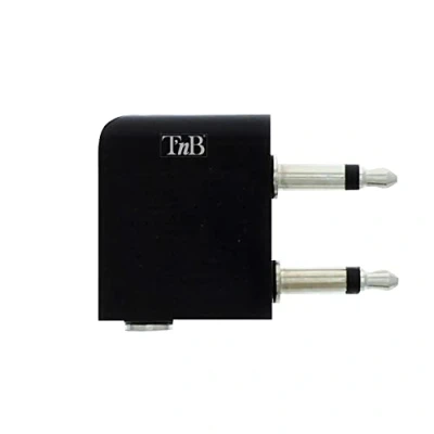 Afbeelding van TNB Music Hoofdtelefoon/Hoofdtelefoon Audio Adapter voor Vliegtuig Zwart