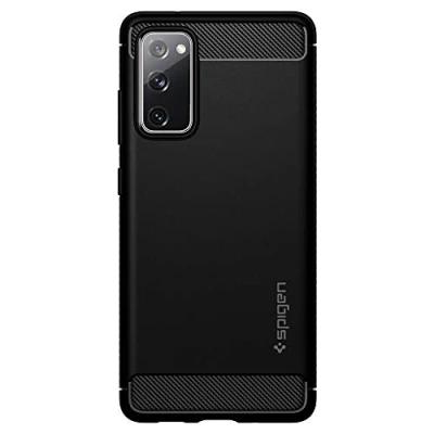 Afbeelding van Spigen TPU Rugged Armor Book Cover Samsung Galaxy S20 FE Zwart