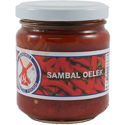 Afbeelding van 2 x 200 g Windmill Sambal Oelek/Chilipaste/Chilli Paste (2 g)