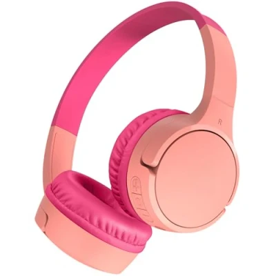 Image de Belkin SoundForm Mini Écouteurs avec micro sur oreille Bluetooth sans fil jack 3,5mm rose