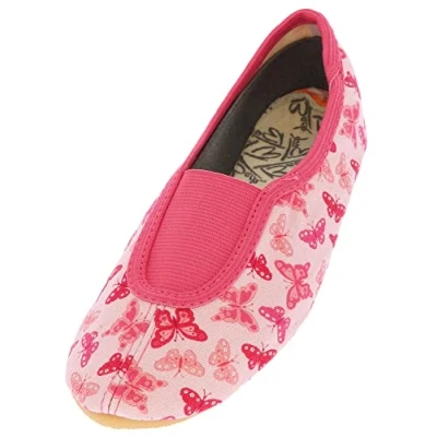 Afbeelding van Beck Gymnastik PAPILLON, RIST Ballerina&#039;s voor kinderen, Maat: 19, Rosa Katoen