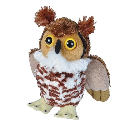 Afbeelding van Wild Republic 19461 Hug&#039;ems hoorns uil 18 cm kleurrijk