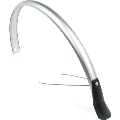 Afbeelding van Achterspatbord Eurofender Snello 28&quot; x 51 mm zilver