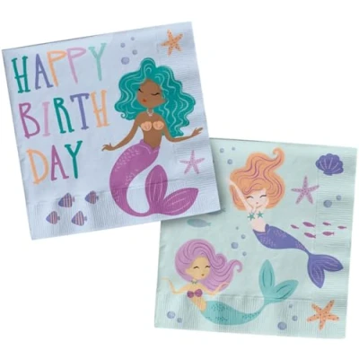 Afbeelding van Servetten Mermaid Magic 33 x cm 20 stuks