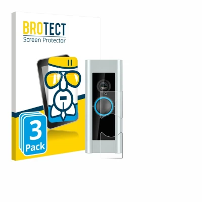 Afbeelding van BROTECT Screenprotector voor Ring Video Doorbell Pro (Version 2) Folie Beschermfolie Beschermglas transparant (3 Stuks)