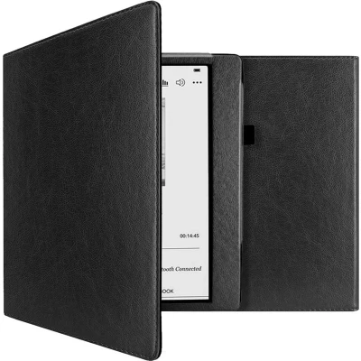 Afbeelding van Hoesje geschikt voor Kobo Elipsa 2E E reader iMoshion Vegan Leather Bookcase Zwart