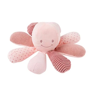 Afbeelding van Nattou Octopus Lapidou Activiteiten Knuffel 25 cm Roze