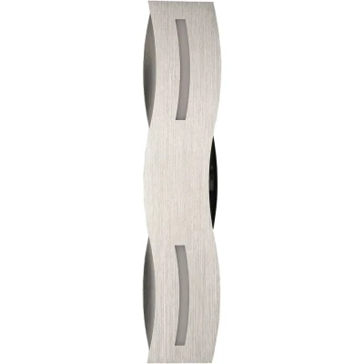 Afbeelding van ECO Light LED WAVE AP12 NIK wandlamp 12 W Nikkel (mat), Chroom