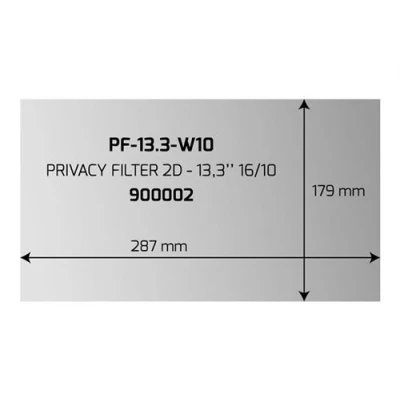 Afbeelding van Port Designs Professionele privacy filter 2D (13.31&quot;, 16 : 10), Schermbeschermers