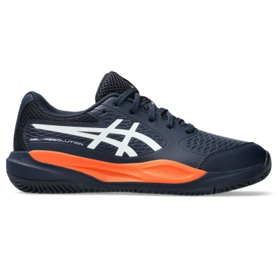 Afbeelding van Asics Gelresolution X GS CLAY Court Tennis Shoes Midnight white Sneakers laag voor kinderen, Maat: 39.5,