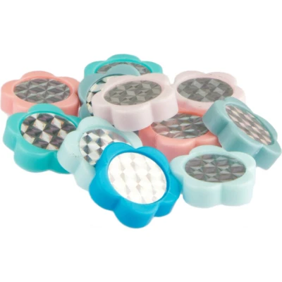 Afbeelding van Spaakkralen PexKids &quot;bloemetjes&quot; assorti van 4 kleuren (12 stuks op kaart)