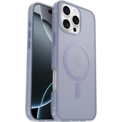 Afbeelding van OtterBox Symmetry Series Clear MagSafe beschermhoes voor iPhone 16 Pro Max, schokbestendig, valbescherming, dun, ondersteunt 3 x meer vallen dan militaire standaard, paars