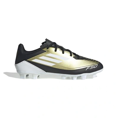 Afbeelding van adidas Performance F50 CLUB FXG Messi Voetbalschoenen met Kunststof noppen, Heren, Maat: 39 1/3, Gold metallic/footwear white/core black